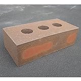 三河サイズ 三穴レンガ ブラウン 12個セット 約188×88×53mm