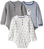 Carter's Baby Boys' Multi-Pk Bodysuits 127g215 Blue Snowman 3M [並行輸入品]