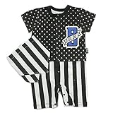 BLOC アメリカンロンパース ブラック 70