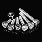 Sorliva Farway 250pcs M3 Stainless Steel Screws Hex Socket Cap Head Button Head Flat Head Screws Nut