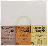 Invest in Vinyl- 50ポリライニング紙保護LPインナースリーブビニールレコードスリーブ（80 GSMアイボリーカラー）は、LPコレクションに適切な保護を提供します-..。