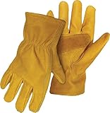 Boss Gloves 6039M Grain Cowhide Leather Driver Style Glove with Palm Patch, Medium by Boss Gloves