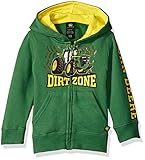 John Deere Little Boys' Toddler Dirt Zone Fleece Zip Hoodie Green 2T [並行輸入品]