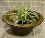 プランター 植木鉢 カバー 天然木 アンティーク プランターカバー ボウルポット ガーデニング 園芸用品