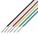 協和ハーモネット ふっ素樹脂電線 黒白赤黄緑青 各1m FEP 0.3SQ 1m <6>