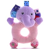 Lazada赤ちゃん漫画象動物Plush Hand Rattleおもちゃ人形