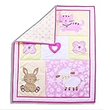 Dream On Me Naptime Friends 2 Piece Playard Set, Yellow/Pink, by Dream On Me