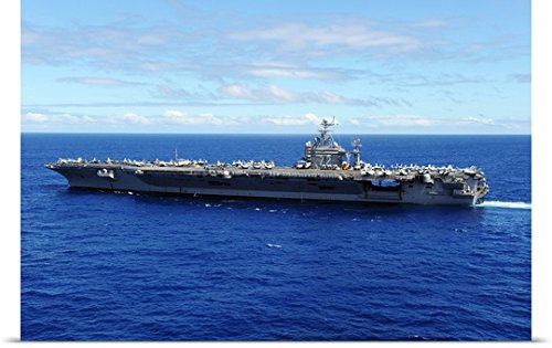 Stocktrekイメージ「Theポスター印刷Aircraft Carrier USS ABRAHAM LINCOLN Transits Across the Pacific Ocean 48