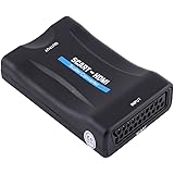 Richer-R 720p / 1080p Scart to HDMIアダプタ USBケーブルHDMIオーディオ ビデオコンバータスケーラアダプタ720P 1080PにScart