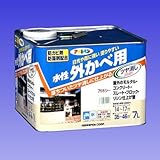 アサヒペン:水性外かべツヤ消し7L 型式:451019