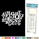 Fun Alphabet – キッズベビー部屋子供部屋学校教室 – ビニールステッカーデカール壁アート装飾 ホワイト 091716W5254_White