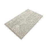 VDOMUS吸水性バスマットfor BabyソフトShaggyバスルームラグ20 x 32インチ 20 x 32 inches グレー VMHKBR000444BE