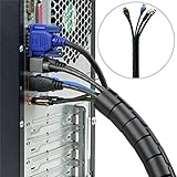 Mediabridge EZ Cable Bundler (6 Feet) - 0.75 Width - Flexible & Expandable Cable Management Sleeve (