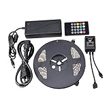 NEWSTYLE 5M 5050SMD Non-Waterproof 300LEDs RGB Flexible Color Changing LED Strip Kit with 20-key Mus