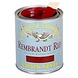 General Finishes MRRQ Chalk Paint, 1 quart, Rembrandt Red [並行輸入品]
