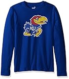 NCAA Kansas Jayhawks Boys RP LS Tee " Primaryロゴ、" Collegiate Royal , Small ( 8 )