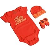 ナイキ NIKE 海外限定 ロンパース ビニー ソックス セット ベビー衣料 9MONTHS 3 PIECE SET オレンジ [並行輸入品]