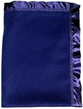 Dee Givens & Co-Raindrops 1406 Boy Dark Royal Fleece Crib Blanket - Dark Royal - 36 in. x 52 in.