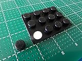 ゴム足・ケース用ゴム足＜黒・丸　直径φ5mm　高さ2mm　まるみなし＞1袋12個＜2zi-000＞
