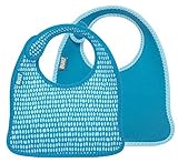 Built 2 Piece Mess Mate Infant Bib, In Dribble Dots Blue by Built NY [並行輸入品]