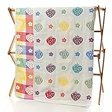 Treeup 6重ガーゼケット おくるみ ベビー オーガニック ベビー ガーゼ 6重織ガーゼケット 110×110cm 綿100%  出産のお祝い タオルケット イチゴ
