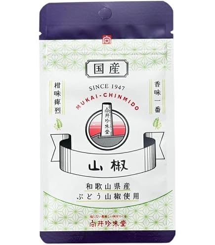 Amazon | 国産七味 和歌山県産ブドウ山椒使用 袋入り10g 向井珍味堂