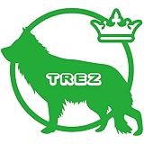 14色 愛犬名 or 犬種名入り シェパード ステッカー DOG ON BOARD【DOG IN CAR 愛犬 ワンコ 名入れ ネーム ドッグ 犬 カーサイン TREZ　名前 名前入れ】 (ライトグリ