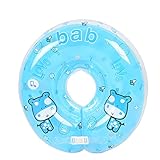 うきわ首リング ベビー用 赤ちゃんのトレーニングに 水遊び 入浴 (ブルー)