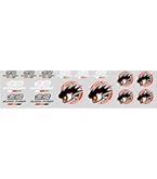 Amazon.co.jp: 無限 (MUGEN) POWER ステッカー A ホワイト 【サイズ:S