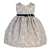 Crayon Kids DRESS ベビー・ガールズ カラー: シルバー