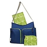 Orla Kiely Two Pocket Diaper Bag - Blue/green by orla