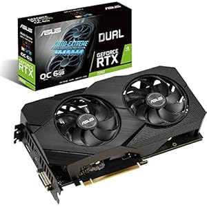 ASUS Dual GeForce RTX™2060 グラフィクスボード OC/6G/DDR6/2.5 slot (DUAL-RTX2060-O6G-EVO)