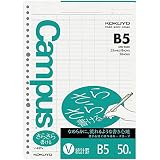 コクヨ(KOKUYO) キャンパスルーズリーフ さらさら書ける 統計罫 B5 50枚 ノ-837V 3個セット