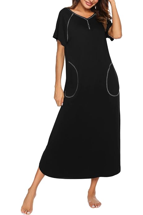 Ekouaer Loungewear Long Nightgown Women 