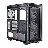 XPG Battle Cruiser 4面ガラスパネル ARGBファン4基搭載 ミドルタワー [ Black ] BATTLECRUISER-BKCWW