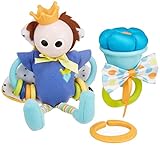 ユーキッド 歯固めラトルセット 片手にプリンス 片手に花車 カラフルおもちゃ がらがら・おしゃぶり ラトル