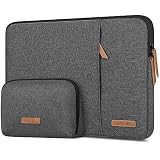 Lacdo 360°保護ラップトップスリーブケース 対応機種 13インチ 新しい MacBook Air M5 A3449 (2026)、M4 A3240 2025、M3 A3113、M2 A2681、M1 A2337、13インチ MacBook Neo A18 Pro A3404 (2026) アクセサリーバッグ付き、グレー