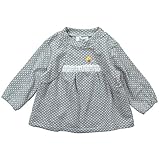 《秋冬春対応》(日本製) Pample Mousse(パンプルムース) フライスドット柄オーバーブラウス 80cm/GY NO.DP-73261