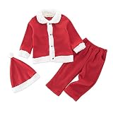 Zhengpin 冬 クリスマス ベビー服 前開き ベビーロンパース 長袖 カバーオール 男の子 女の子 長袖 コットン