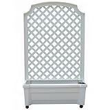 Exaco 1.416W Calypso Planter with Trellis and Self Watering System [並行輸入品]