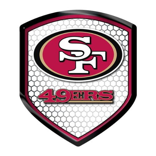 【NFL】 SF 49ers フォーティーナイナーズ シールド型　リフレクターシール