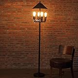 AMOS レトロ風水パイプ鉄床照明リビングルームのベッドルームの垂直ライト