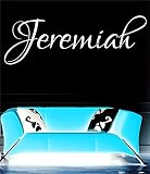 Jeremiah女の子名前またはBoy名前部屋名前壁引用アートビニールデカールステッカー