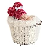 AmazingDeal ベビー 撮影服 記念写真 赤ちゃん 年賀状 可愛い 寝相アート ニット帽子 新生児 出産祝い