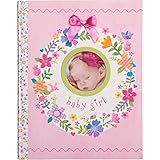 C.R. Gibson - Flower Wreath Baby Girl Keepsake Memory Book [並行輸入品]