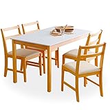ダイニング ダイニングテーブル 5点セット 4人掛け 幅120 テーブル ナチュラル ホワイト