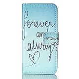 UNEXTATI iPhone SE ケース 液晶保護 PUレザー 手帳型ケース カバー カード収納ケース 耐衝撃 マグネット開閉式 スタンド機能 Apple iPhoneSEケース Case (ブル