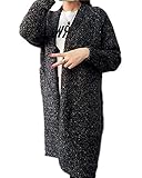 (シービリーヴ)SeBeliev ニットカーディガン ロングカーディガン コーディガン ニットコート ポケット付き 長袖 秋冬 ロング丈 ジャケット 羽織 ロングニット ロングコート 便利 防寒 春