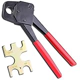 3/4 Pex Crimper Copper Ring Crimping Plumbing Tool Crimp w/ Gonogo Angle Gauge [並行輸入品]