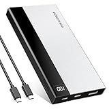 モバイルバッテリー 10000mAh Poweradd Aries Ⅰ USB-C 充電器 TYPE-C/Micro USBポート LED残